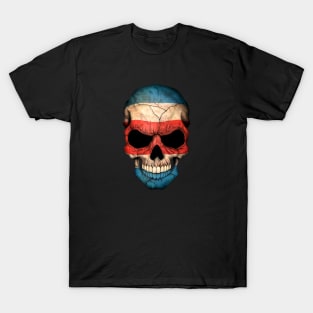 Costa Rican Flag Skull T-Shirt